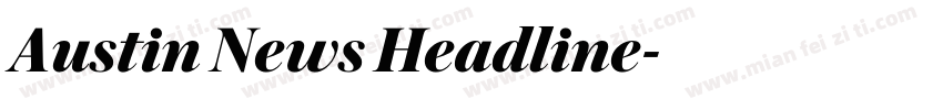 Austin News Headline字体转换